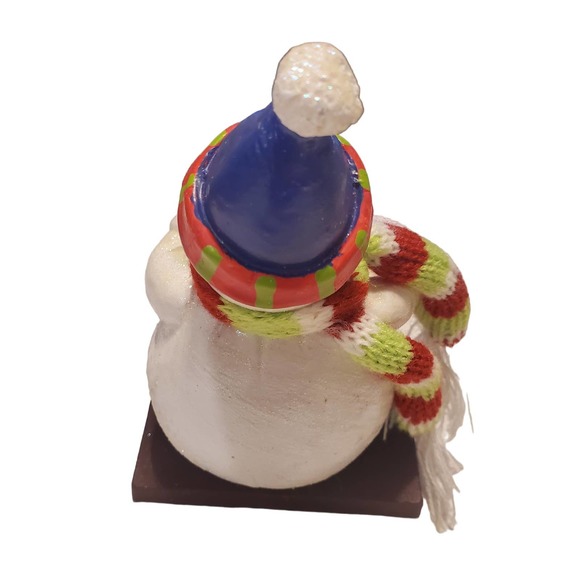 Snowman Stocking Holder Brown Base - Picture 2 of 7